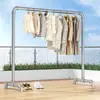 *Perchero de tubería galvanizada, expositor, estante de pie para secar ropa, estantería, perchero para ropa, perchero de un solo poste, tendedero de tubería de agua