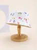 Sombrero de Pescador Infantil Estampado Digital de Dibujos Animados Sombrero de Cubeta Reversible para Bebés Niños y Niñas Sombrero para el Sol de Viaje de Primavera y Verano