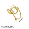 Pulsera de Acero Inoxidable Chapado en Oro de 18K de Estilo Nuevo Europeo y Americano que Conserva el Color para Mujer, Pulsera Abierta de Acero de Titanio con Diseño de Flor y Hoja de Gama Alta