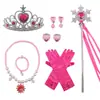 Terno de colar infantil Frozen Princess Crown Fairy Magic Baby Jewelry Joias para meninas Cross-border Explosions