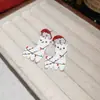 Pendientes de Estrella de Árbol de Navidad de Zirconia Súper Brillantes Estilo Europeo y Americano Aguja de Plata Pendientes Ligeros de Lujo de Gama Alta Pendientes de Moda Exagerados para Mujer