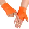 Guantes de Cuero para Mujer de Medio Dedo para Baile Pu Nightclub Pole Dance Street Dance Performance Dance Estilo Celebridad Guantes para Performance de Baile