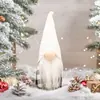 Novas Decorações de Natal Chapéu de Tricô Escandinavo Boneco Velho da Floresta Enfeites Boneco Criativo Rudolph Sem Rosto