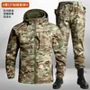 Chaqueta Softshell Táctica con Forro Polar de Invierno para Hombre, Chaqueta Deportiva de Exterior, Chaqueta Polar, Transfronteriza Amazon AliExpress