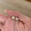 Diamante Cintilante Kt! Brincos de Gatinha Kt com Laço e Diamantes Luxo Acessível Versátil Exquisitos Mini Brincos Novo Estilo