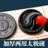 Nueva Piedra de Tinta para Tai Chi de Doble Propósito Engrosada con Tapa para Estudiantes, Cartucho de Tinta de Plástico a Prueba de Fugas, Plato de Tinta, Recipiente de Tinta, Bandeja de Tinta, Pincel, Mariposa de Agua