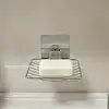 Porta jabón Montado en la pared Sin taladro Baño Acero inoxidable Almacenamiento de jabón y Rejilla de drenaje 2026 Modelo Nuevo