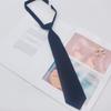Fábrica em estoque gravata de cor sólida 7cm preto coreano moda casual uniforme acessórios jk gravata feminina