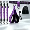 Treinador de resistência com pedal, corda de resistência de pedal de pé multifuncional, equipamento de fitness para ioga em casa para abertura de ombros, exercícios abdominais e de braços