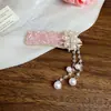 Corea del Sur Flor de Diamante Perla Borla Pinza para el Cabello Popular en Internet Corazón de Chica Dulce Pin BB Diseño de Nicho Sentido Personalizado Accesorios para el Cabello