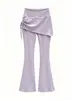 Calça Saia de Prática de Dança para Meninas, Calça de Dança Infantil, Trajes de Dança Étnica Chinesa, Roupa de Dança, Calça de Prática de Dança para Meninas