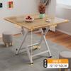 Mesa Plegable para Uso Doméstico, Mesa de Comedor Sencilla, Mesa Redonda para Sala de Estar, Puesto Portátil para Exteriores, Sencillo y Lujoso