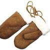 Luvas de inverno quentes de pele sintética integrada para casal andando de carro elétrico com veludo e revestimento quente para andar