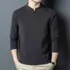 Douyin Live Roupa Íntima Masculina de Pelúcia Dupla Face Outono/Inverno Novo Estilo Amiga da Pele Quente Cor Pura Gola Gaivota Manga Longa Moletom
