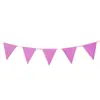 Bandera de Papel con Cuerda Triangular Dorada y Plateada, Rosa Cebolla Dorada, Negra, Decoración de Fiesta, Banderín de Tirar