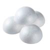 Fábrica blanco sólido espuma hemisferio niños hecho a mano diy arreglo floral sentimiento giro decoración de boda semicírculo bola de espuma