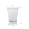 Em estoque Copo Descartável Transparente para Mousse Copo para Pudim de Farelo de Madeira Plástico Espessado Criativo Mesa de Sobremesa Copo para Gelatina Copo para Sobremesa