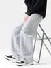 Pantalones Casuales Deportivos de Dobladillo Curvo Estilo Americano para Hombre ACU, Pantalones Largos Rectos Sueltos de Otoño con Corte Tridimensional