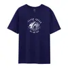 Camiseta Masculina de Manga Curta Algodão Puro de Fibra Longa de Xinjiang Pima Algodão Luxuosa 50 Fios Amônia Líquida Impressão Direta Importada