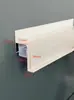 Panel de Nido de Abeja Baldosa de Techo de Aluminio Tira de Borde Blanco Crema Tira de Luz Lavadora de Pared Canal de Luz Suspendido Tira de Borde para Baldosa de Techo de Aluminio Canal de Luz Lineal