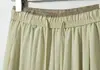 Pantalones Anchos de Encaje Fino Suave de Color Contrastante con Cintura Alta de Color Contrastante, Pantalones Sueltos Largos Hasta el Suelo, Pantalones Casuales de Verano para Caminar