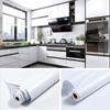 Adhesivo autoadhesivo de cocina a cuadros blancos sencillos, resistente al aceite, resistente a altas temperaturas, impermeable, para pared, para armario de cocina, papel tapiz para baño