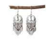 Aretes Étnicos Imitación Plata Miao Aretes Retro Largos con Borlas Atracciones Aretes Estilo Antiguo Aretes Miao para Mujer Venta al por Mayor