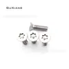 Tornillos de Cabeza Avellanada en Forma de Estrella con Rosca Interna Iso14581, Tornillos de Estrella Antirrobo, Tornillos Endurecidos Grado 6.8 Niquelados