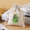 Bolsa de embalaje de lavanda en stock de fábrica, bolsa de algodón transpirable con cordón, bolsa de almacenamiento de ajenjo con flores secas, bolsa de regalo