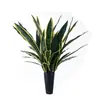 Panxinghe Planta de Piel de Tigre de 5 Hojas Flor Artificial Flor Falsa Planta Verde Venta al por Mayor Decoración de Bodas Artesanías Estilo Ins Fabricante