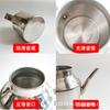 Olla de aceite de acero inoxidable botella de aceite de boca larga olla de condimento multiusos olla de salsa de soya olla medidora de aceite utensilios de cocina diarios al por mayor