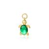 Chapado de cobre de circonio de color nicho personalizado 18k colgante de animal tortuga pulsera versátil simple collar accesorios de joyería DIY
