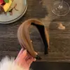 Diadema Morada de Ala Ancha para Mujer de Verano, Accesorio Versátil para el Cabello para Exteriores, Elegante Diadema con Corona Alta para Lavarse la Cara