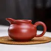 Arcilla Zisha de Yixing, mineral crudo Da Hong Pao, vaina de loto, taza de la justicia, colador de té de hoja de loto, accesorios para juego de té