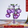 Árbol de Manzana de Cristal Adorno Creativo para el Hogar Decoración de Sala de Estar Pieza de Exhibición Entrada Mueble de TV Aparador de Vino Adorno Artesanal