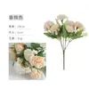 Flor Simulada Cravo da Primavera Flor de Cabo Pequeno Decoração de Casa Flor de Mesa Hotel Decoração Suave Arranjo de Flores Venda Quente Transfronteiriça Flor Falsa