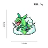 Broche de Aleación de Bestia Mítica de Dibujos Animados Japoneses Dragón Volador Ave Fénix Monstruo Marino Decoración de Mochila Insignia Metálica de Goteo de Aceite