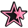 Venda Quente Desenho Animado Estrela Pvc Plano Decorativo Macio Aplique Acessórios de Cabelo Capa de Celular Estrela de Cinco Pontas DIY Acessórios de Joia
