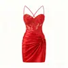 Aliexpress Amazon Vestido de Noche Sexy Ajustado Europeo y Americano 2026 Nuevo Vestido Tubo Corto Ceñido al Cuerpo para Mujer