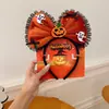 Nuevo Sombrero de Halloween: Diadema de Felpa Cabeza de Fantasma de Calabaza, Diseño Único y Exquisito, Disfraz de Cosplay, Accesorio Divertido para el Cabello para Mujeres