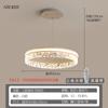 Lustre de Sala de Jantar Moderno Simples Atmosférico Nórdico Celebridade da Internet Estilo ins Sala de Livros Quarto Lustre de Cristal Lâmpadas Zhongshan