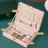 Caja de Joyería para Niñas Pasadores para el Cabello de Princesa Pinzas para el Cabello Accesorios para el Cabello Almacenamiento Caja de Regalo Estilo de Mano Unicornio Caja de Joyería de Perlas