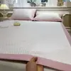 Classe de Verão a Feijão de Gelo Mat 2026 Novo Desenho Animado Mat de Seda Gelada Estilo Lençol Dobrável Dormitório de Estudante Cama de Solteiro