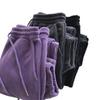 678 (composto de arroz realmente super) calças esportivas femininas outono e inverno forrado de lã calças acolchoadas com bico largo casual quente banheiro