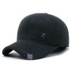 Gorra de béisbol de lana para hombre, gorra cálida para otoño e invierno, para personas de mediana edad y mayores, gorra de algodón para padre, abuelo, anciano