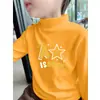 Camiseta Térmica Cepillada para Niños, Cuello Semi-alto, Camiseta Infantil, Nuevo Estilo Otoño/Invierno 2026, Top Versátil para Niños Mayores