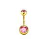 Em Estoque Amazon Aliexpress Mais Vendido Aço Inoxidável Argola de Umbigo Europeu e Americano Zircônia Piercing de Umbigo Piercing de Coração Joias