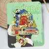 [Série Sichuan] Elementos Culturais de Chengdu Atrações da Cidade Ímãs de Geladeira Turismo Cultural e Criativo Lembrancinhas Adesivos Magnéticos