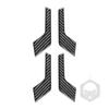Adecuado para el nuevo Audi 18-23 Q5L, modificación interior de fibra de carbono real, accesorios adhesivos para manija de puerta de automóvil