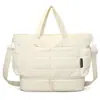Nueva Bolsa de Viaje de Algodón para Viajes Cortos, Gran Capacidad, Color Sólido, Bolso Lindo con Compartimento Independiente para Zapatos, Adecuado para Viajes de Negocios y Desplazamientos, Bolso de Hombro